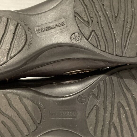 Spring Step Confetti Leather Slip On Shoes Loafer Women 9 / 39 Brown Monk Strap - Picture 10 of 12